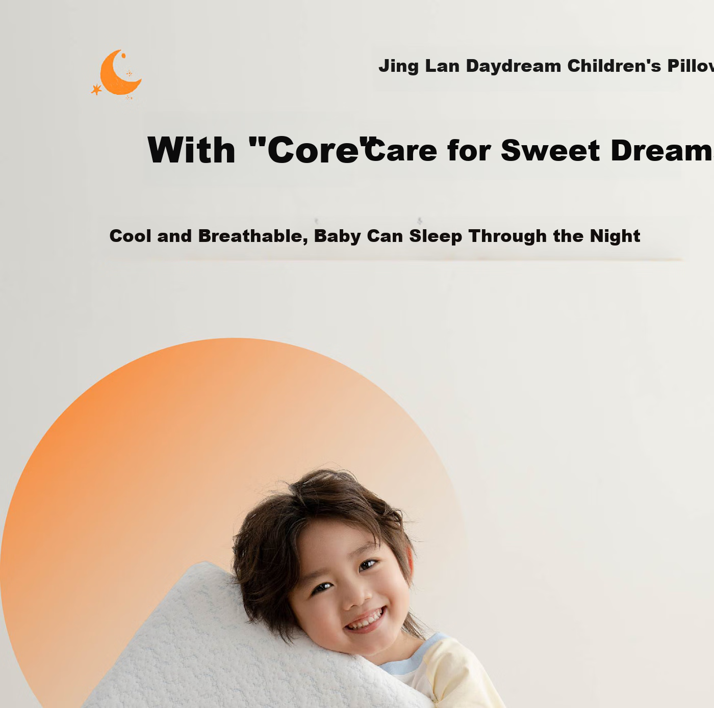 Fessura Pillow for Children's Nap, Memory Foam Pillow, Skin-Friendly And Breathable with Pillowcase, Suitable for Student Dormitory And Home Use, Antibacterial And Anti-Mite 1