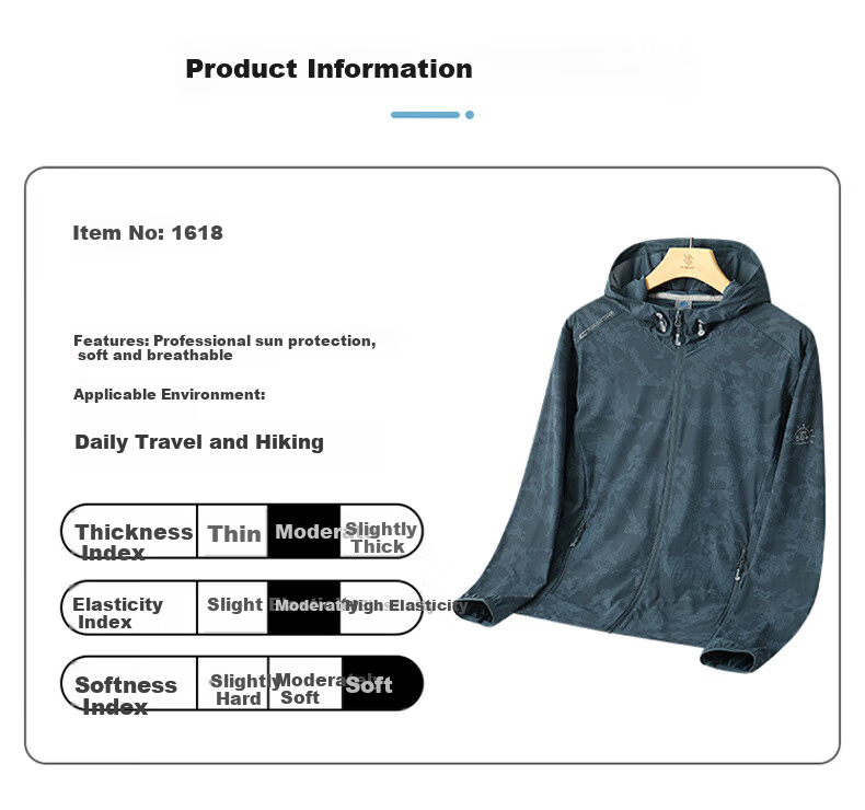 JEEP SPIRIT Men's Jacket, Spring And Autumn Windbreaker, Ice Silk Breathable Versatile Casual Coat Fishing Wear, Dark Green Male, 3XL 4