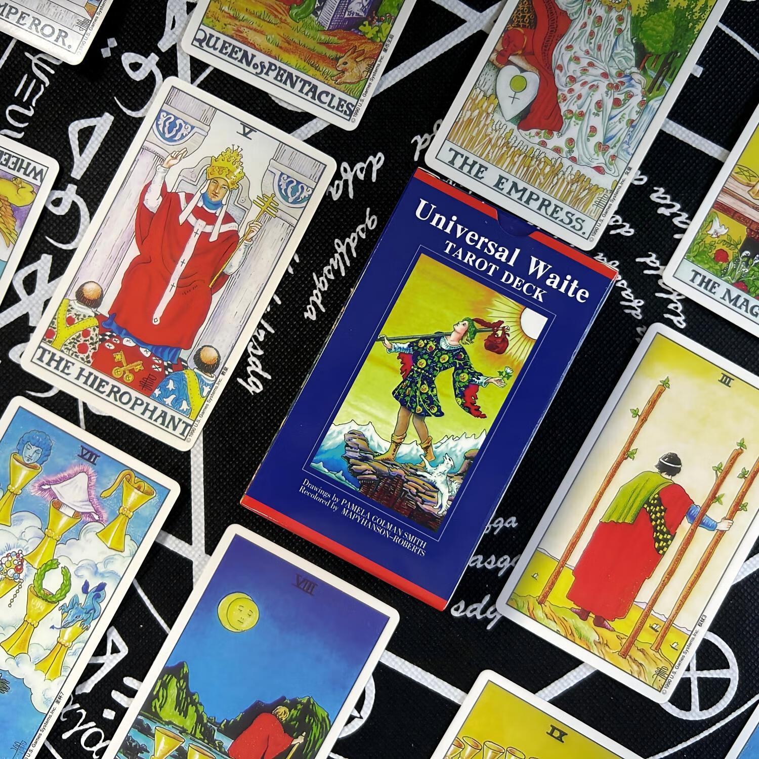 Mighty Dragon Tarot Cards Official Rider-Waite PVC Tarot Deck Gold Foil Waterproof Set 2