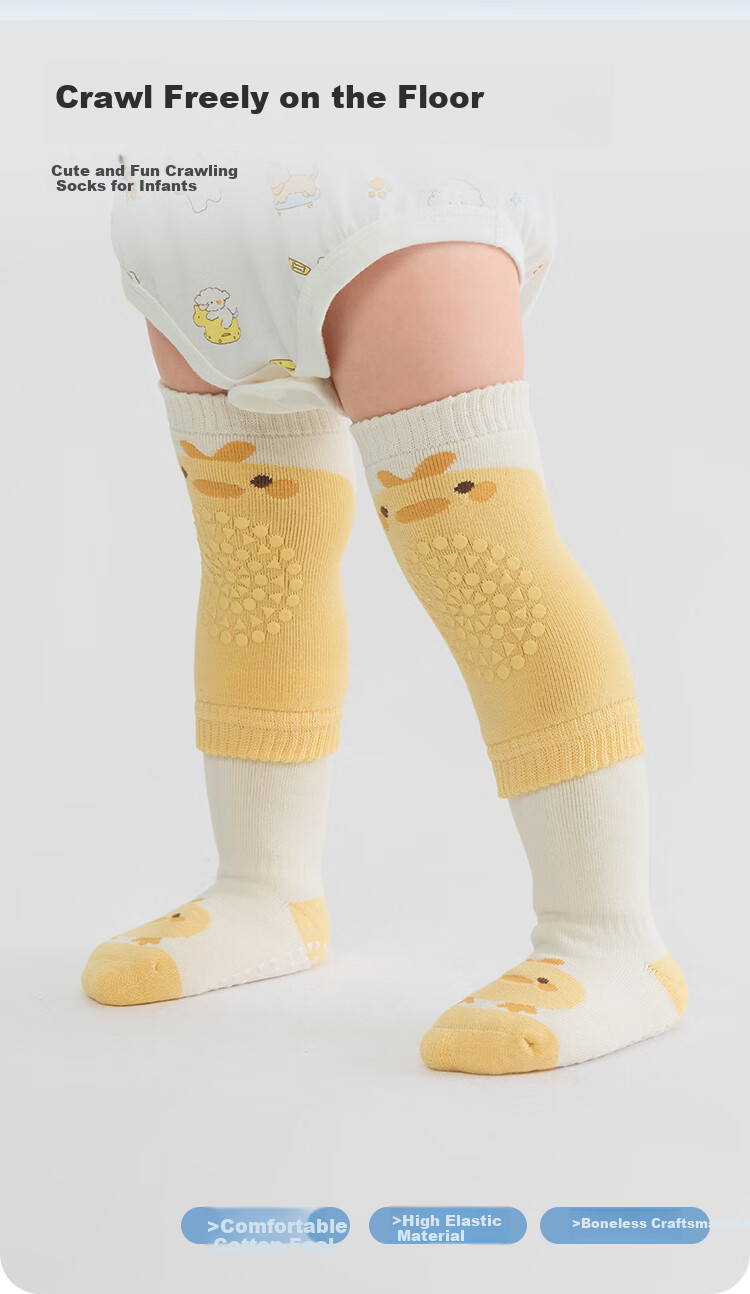 BALABALA Baby Socks, Winter Warm Socks, Infant Short Socks, Cold-Proof Jacquard Knee Protection, 208425172203 2