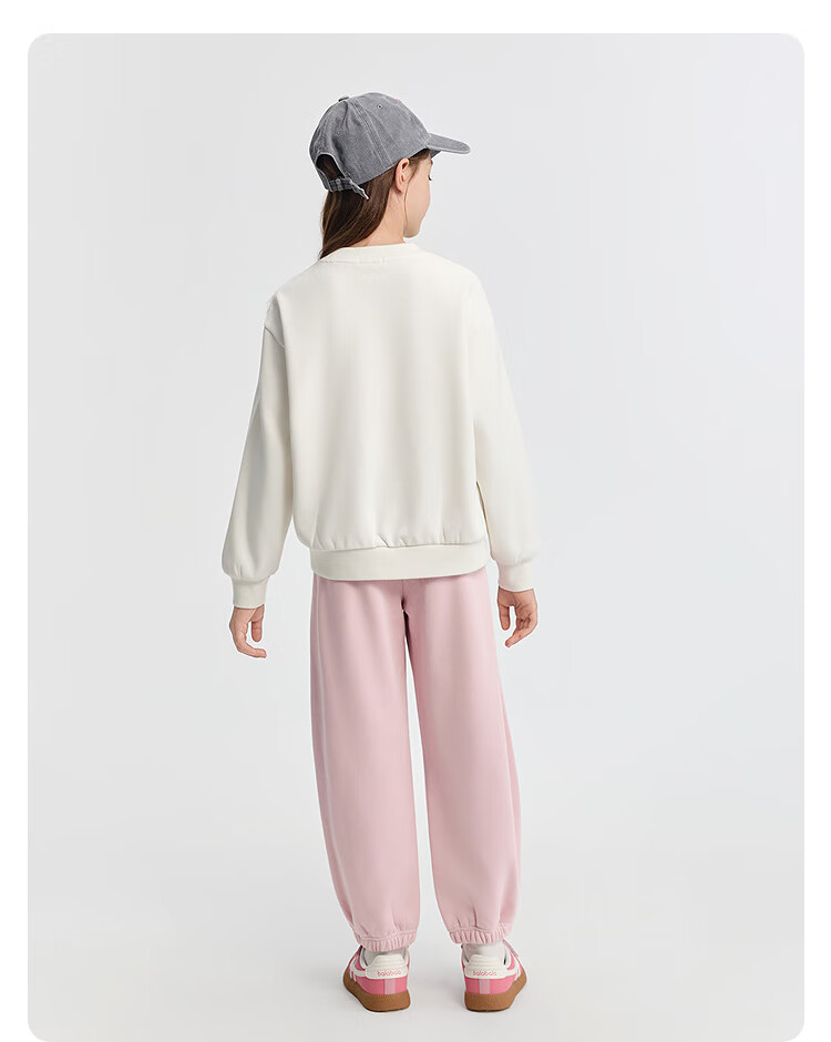 Balabala BalaOne Kids Fleece-Lined Pants Girls Sports Long Pants 2025 Winter Warmth 208425108004 3