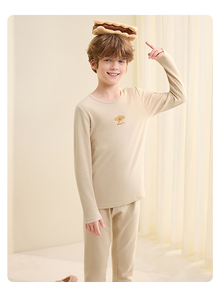 Balabala Girls' Underwear Set 2-Piece Children's Autumn Winter 2025 Antibacterial Cotton Pajamas 10