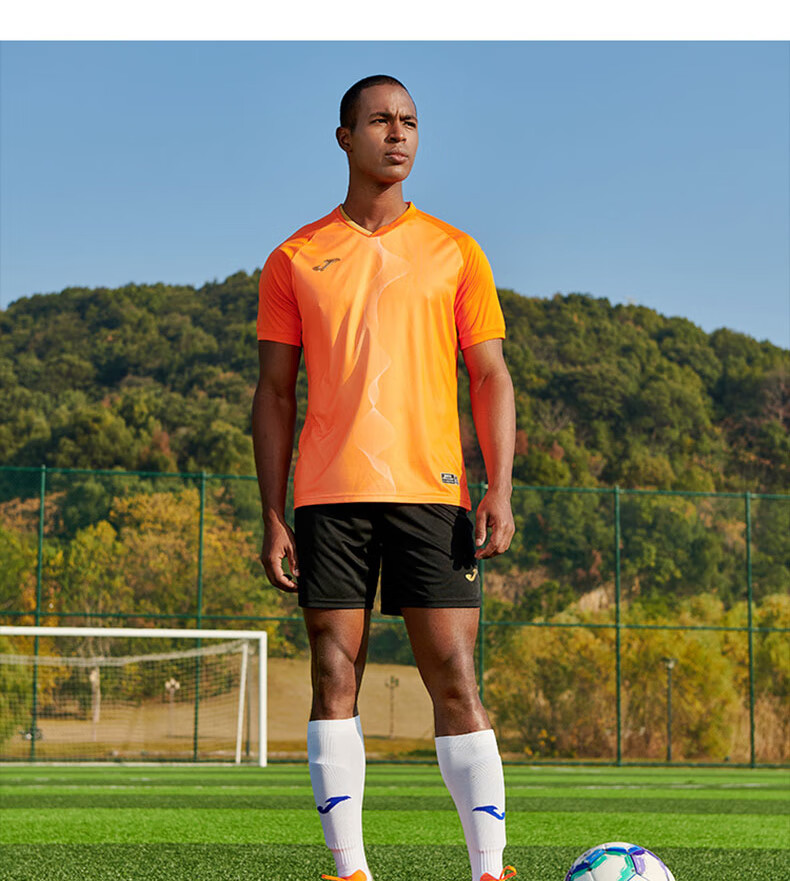 JOMA Men's Soccer Shoes MG Short Studs Non-Slip Wear-Resistant Breathable Professional Football Training Shoes Orange Size 44 4