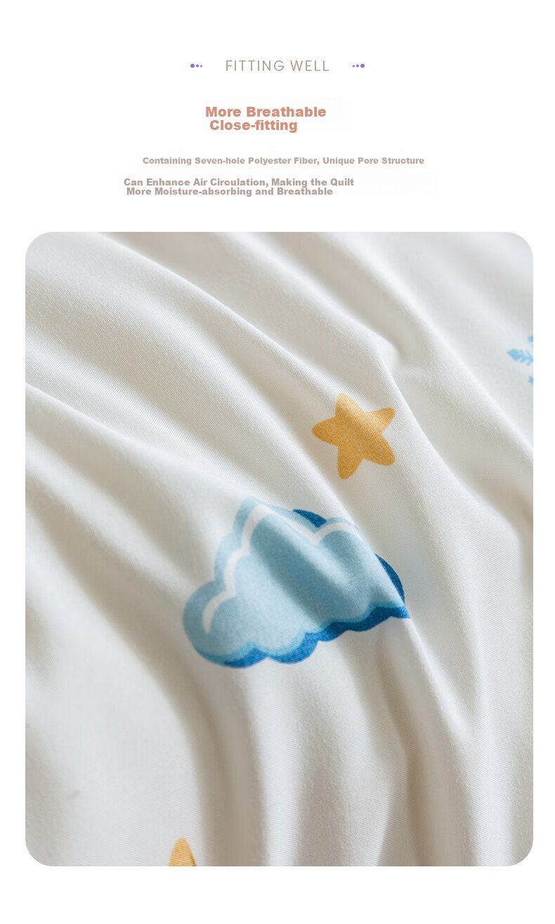Luolaikids Quilt Filling, Infant Class A Antibacterial Soybean Warm Winter Comforter, 220*250 6