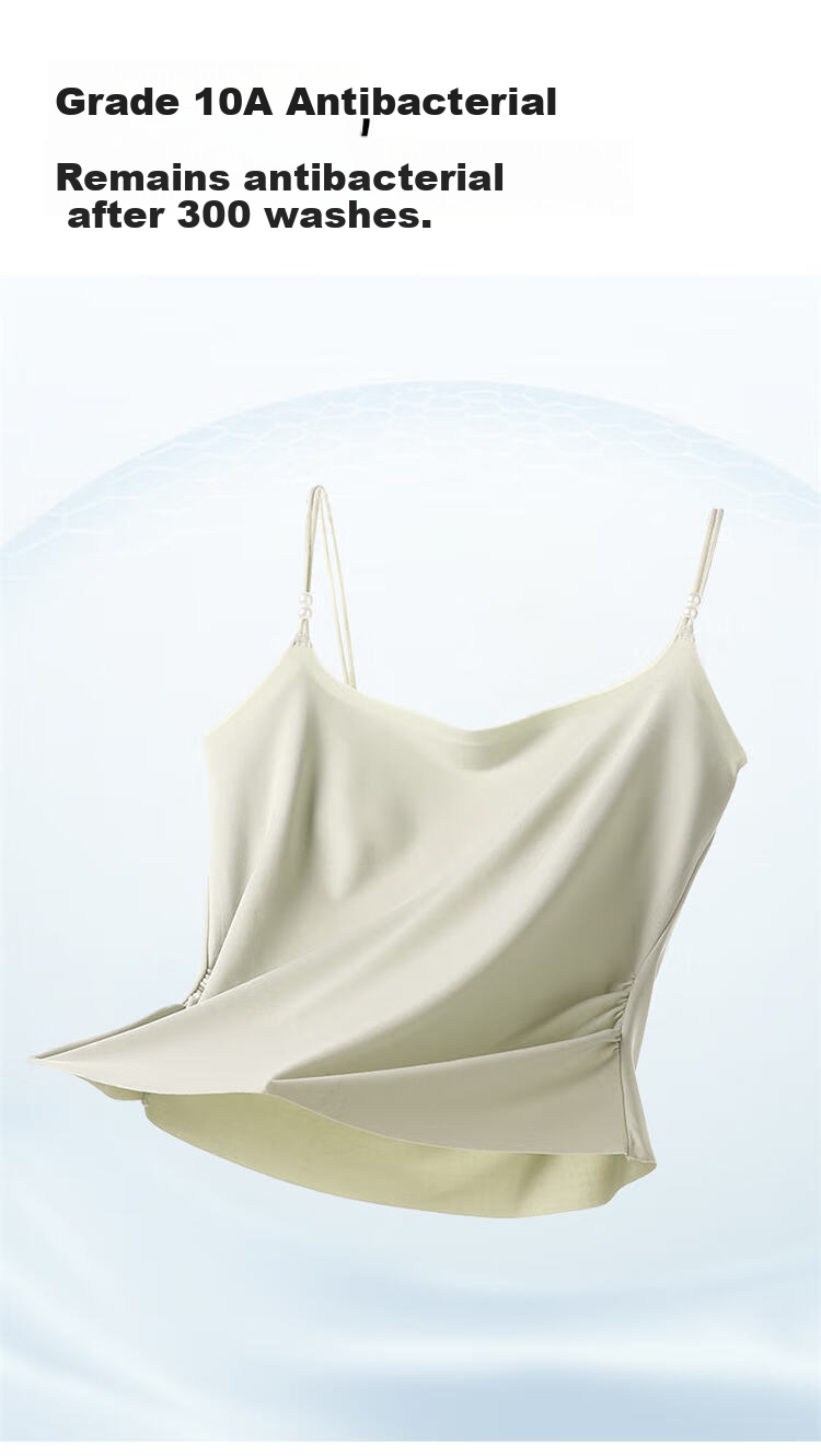 LangSha Spring Summer Wearable Cooling Seamless Padded Anti-Exposure Antibacterial Women's Tank Top 9