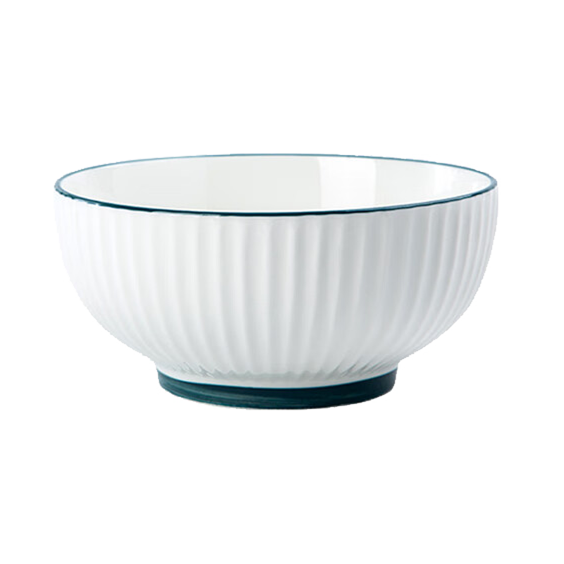 Chuanqi White Porcelain Soup Bowls 7.5 Inch Set of 2 Ceramic Ramen Bowls Instant Noodle Bowls Rice Bowls Tableware Home Use Frosted Finish