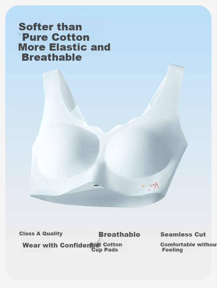 Jiusuibian Plant Cotton Children's Underwear Girls' A-Class Invisible Thin Bra 12-15 Years Old Teenage Girls Medium and Long Vest 5