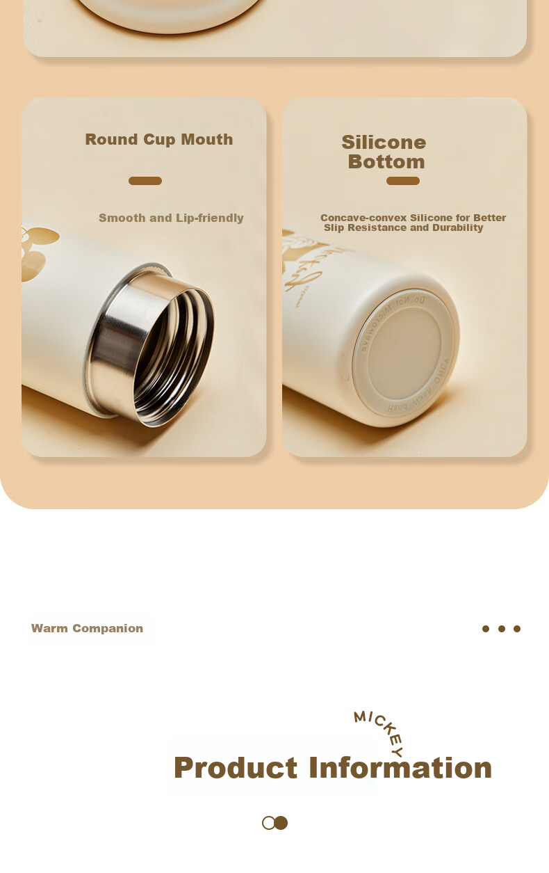 Disney Mini Insulated Bottle High-Quality 316 Stainless Steel Pocket Cup Portable Water Bottle for Men, Women, and Students 13