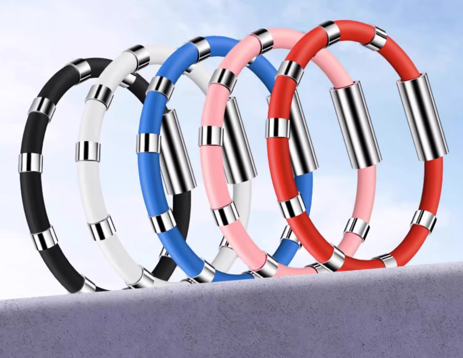 BAIGE Anti-Static Wristband Human Electrostatic Eliminator Anti-Static Bracelet Unisex Winter Black 3