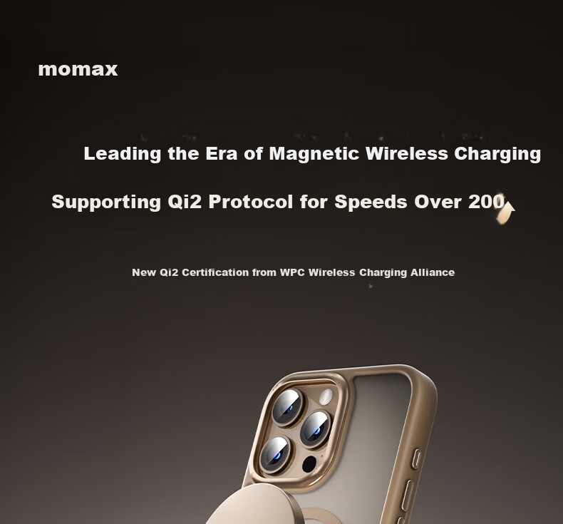 MOMAX [Compatible with IPhone 18] Wireless Charger MagSafe Magnetic Fast Charging, True 15W Apple IPhone 17/16/15 Pro Max Phone Earphones Desktop Charger 1