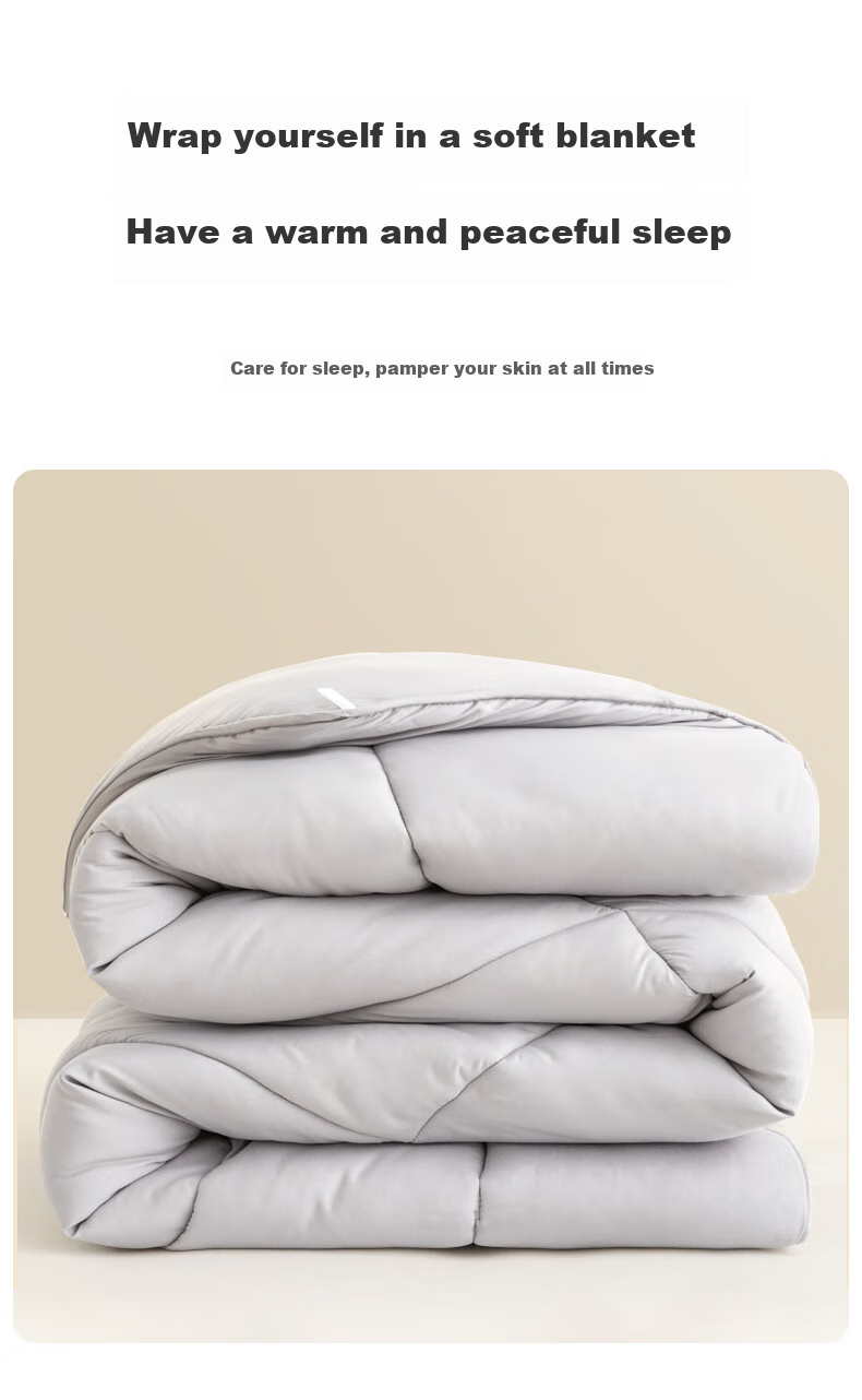 CROWN Soybean Fiber Quilt, Spring And Autumn Comforter, Air Conditioning Summer Cool Quilt, All-Season Cotton Bedding, Double Size, 8 Jin, 200x230cm 3
