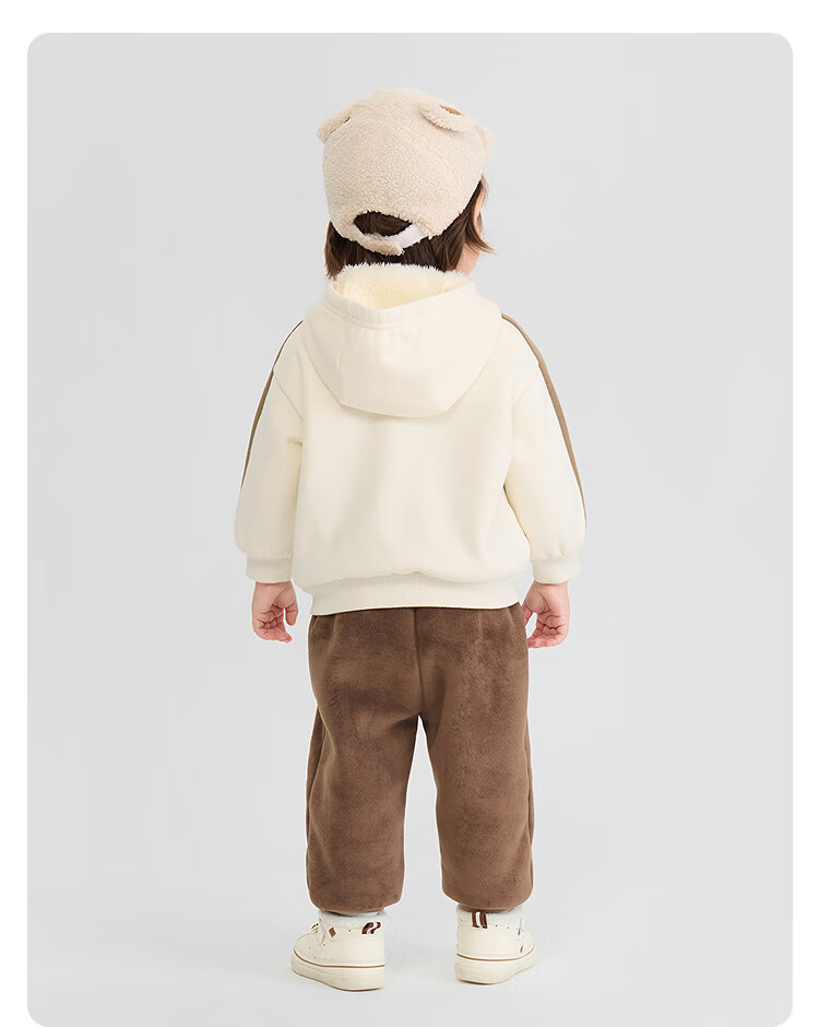 BALABALA Kids' Coral Fleece Thickened Warm Coat for Boys and Girls Fall/Winter 2025 14