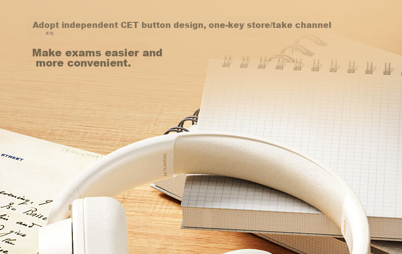 IKF FM CET-4/6 Listening Headphones, Bluetooth Adjustable Frequency, Exam-Specific English CET-4 Headphones, Over-Ear Wireless, for CET-4/8 Study, Radio Listening, Yadian Black 13
