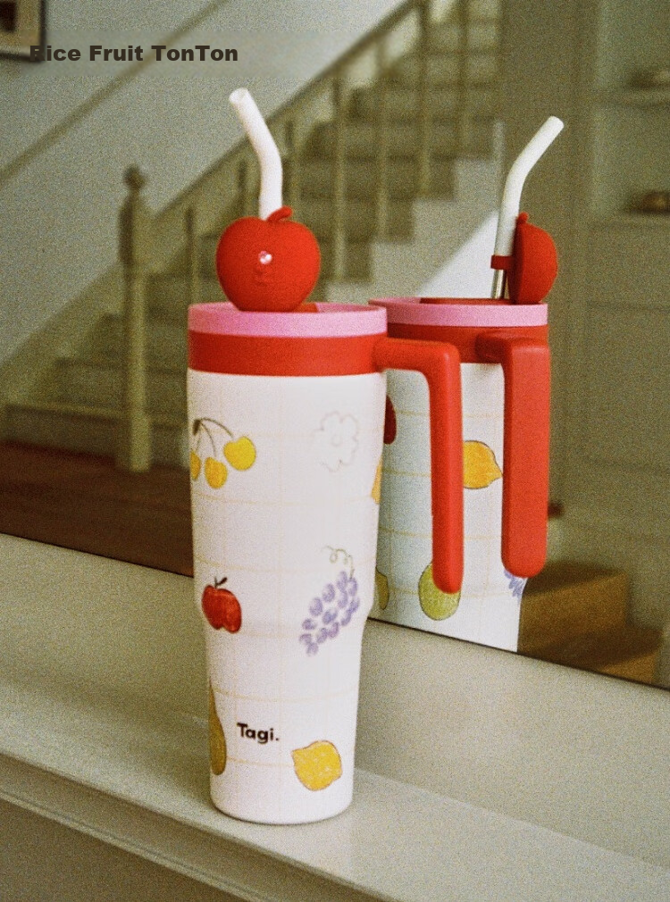 Tagi, Tiaohua Tiantan Straw Autumn And Winter Insulated Cup, 316L Stainless Steel Inner Liner, Duntun Cup, Hot Water Cup, Mid-Autumn Festival Gift 4