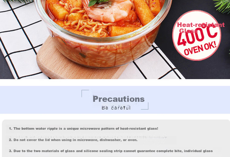 LOCK&LOCK Large Capacity Heat-Resistant Glass Food Storage Containers, Microwave-Safe Lunch Boxes, Sealed Bento Boxes, Meal Containers, Lunch Bags, 1L*2 20