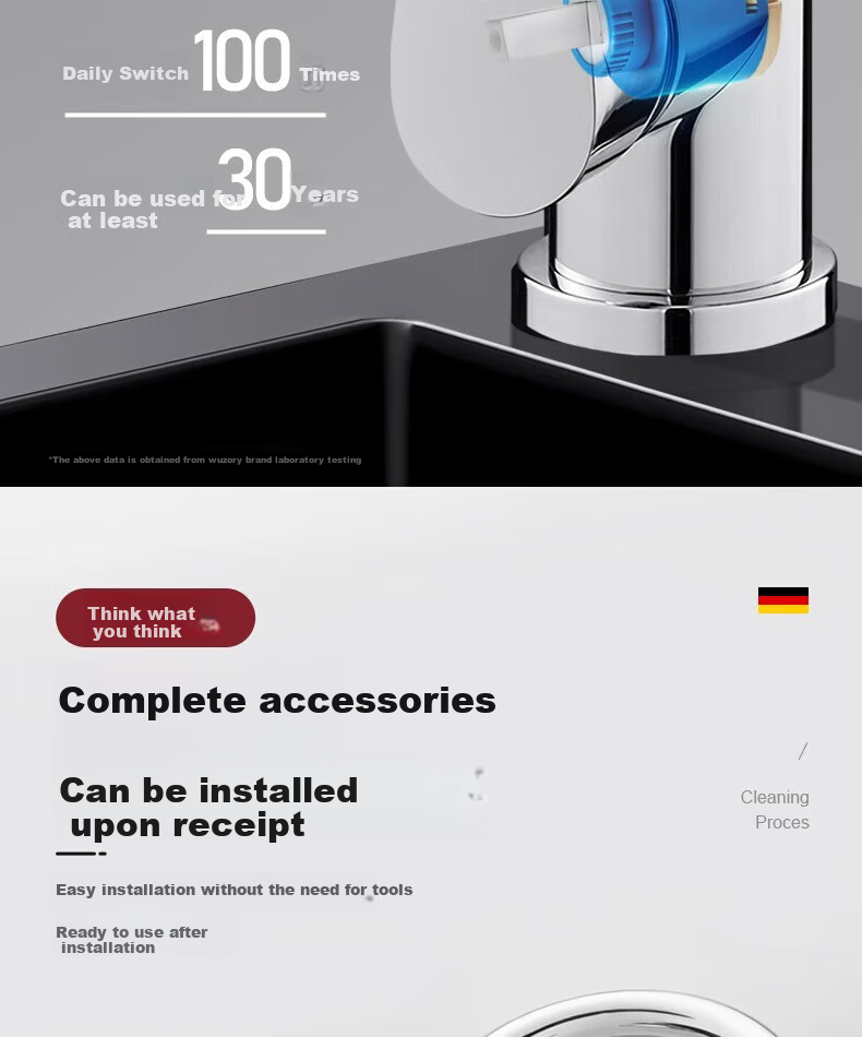 WUZORY [Germany] Kitchen Faucet Sink 360° Rotating Hot And Cold Dual Control Anti-Splash Faucet CFLT-GY2D 15