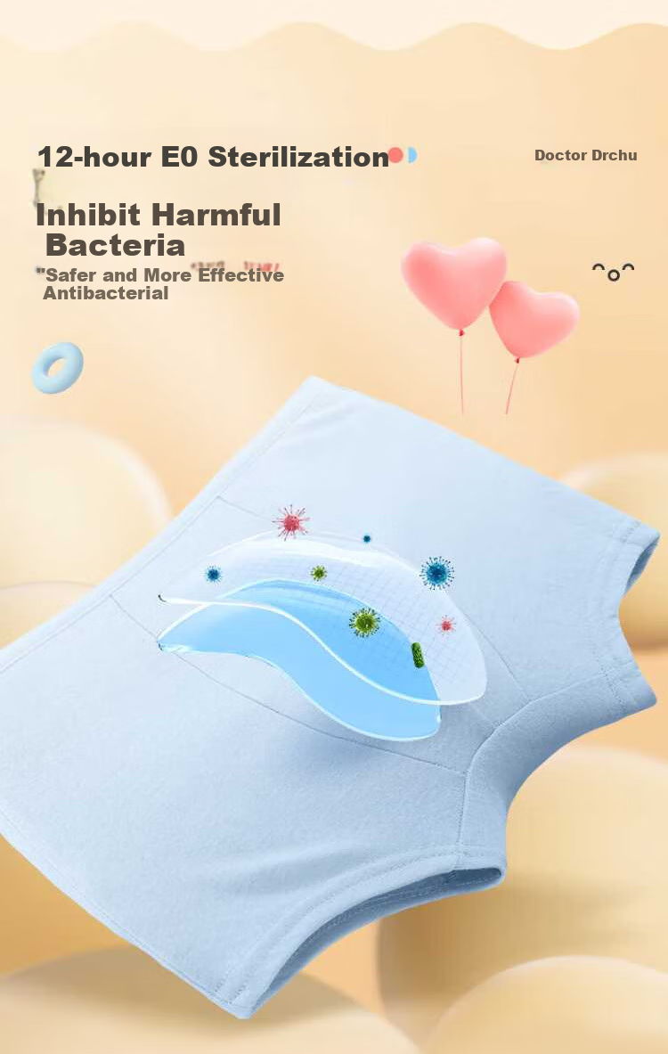 CHUYISHENG Children's Disposable Underwear, Girls' Travel Daily-Use Boxer Briefs, Antibacterial Pure Cotton, No-Wash Sterilized, Lint-Free 2