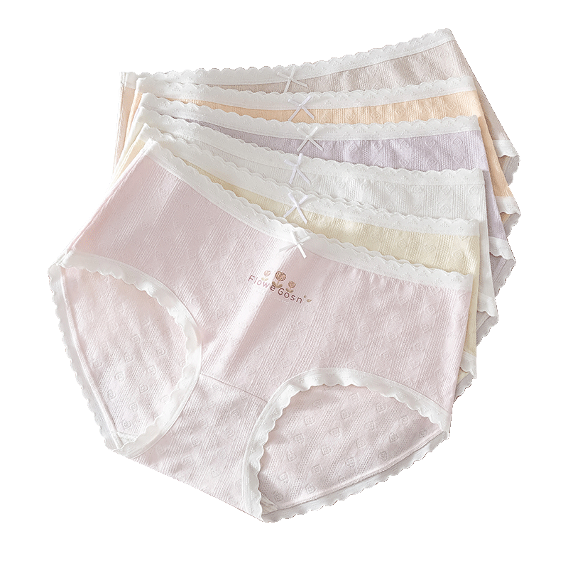 Dingguagua Girls' Underwear Teenage Girls' Briefs for Ages 13-15 Junior High School Students Adolescent Children's Triangle Panties