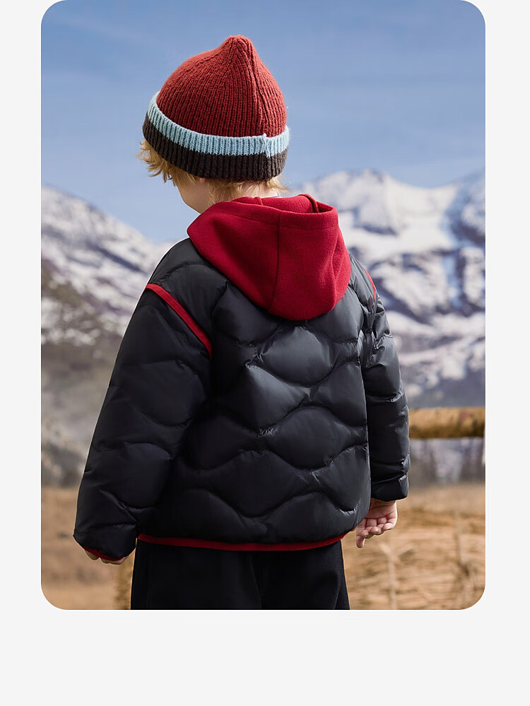 ASK JUNIOR [Three-Proof One Garment Three-Wear] Canadian Duck Down Children's Down Jacket 2025 Winter Toddler Fleece Warm Boys 11