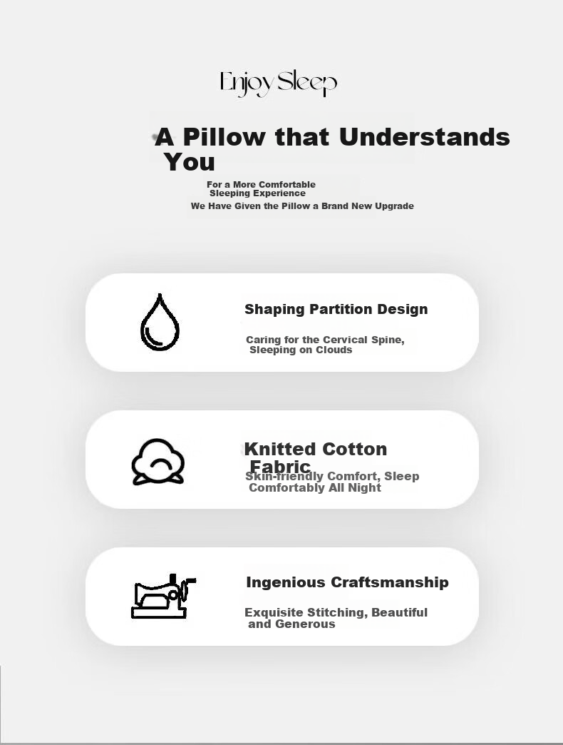 Grace Pillow Shaping Pillow, 7A Antibacterial Star-Rated Hotel Home Water Cube SPA Pillow, Single One Piece, 45*70cm 2