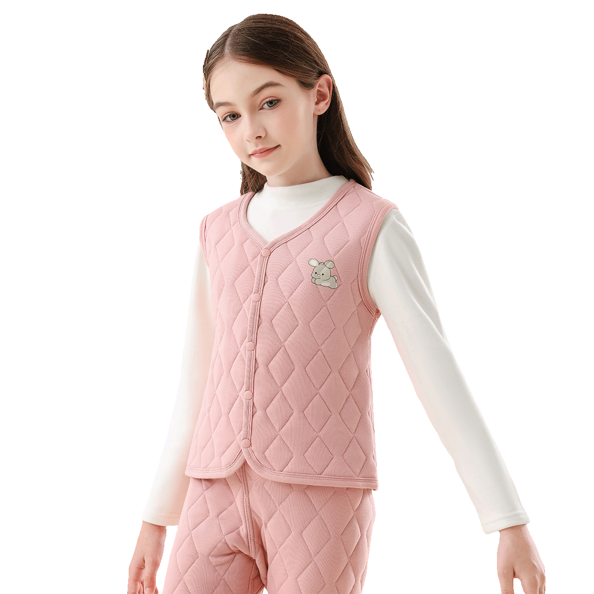 Urban Beauty Kids Vest Boys and Girls Autumn Winter Cotton-Padded Thickened Warm School Uniform Vest 140