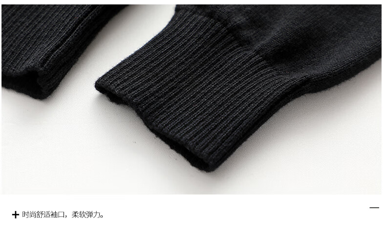 Jeanswest Men's Autumn Winter Crew Neck Casual Thickened Warm Pure Cotton Sweater Fashion Youth Comfortable Knitwear 10