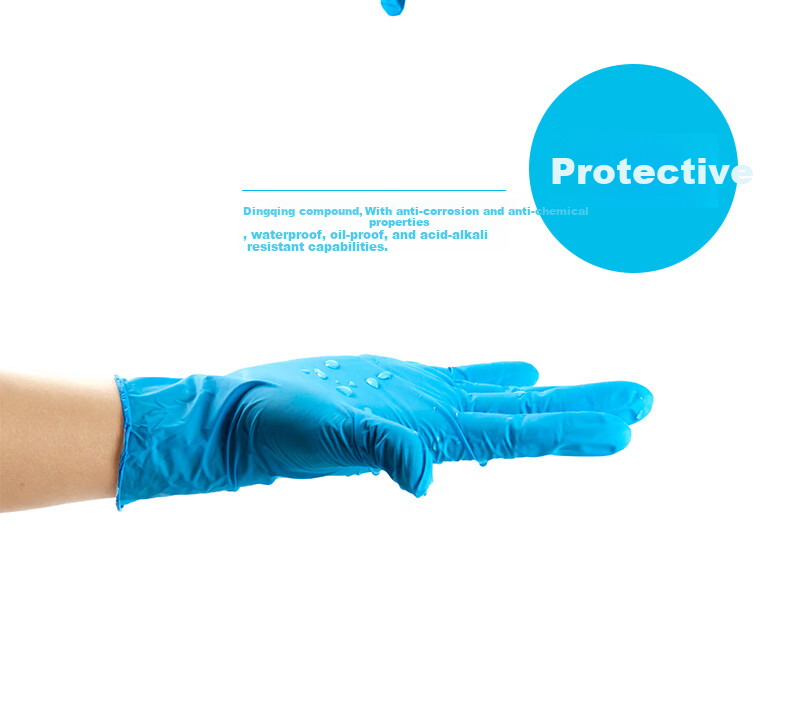 XINGGONG Disposable PVC Gloves, Thickened Food-Grade, Waterproof And Oil-Resistant, for Cleaning And Laboratory Use, Large Size L, 100 Pieces 2