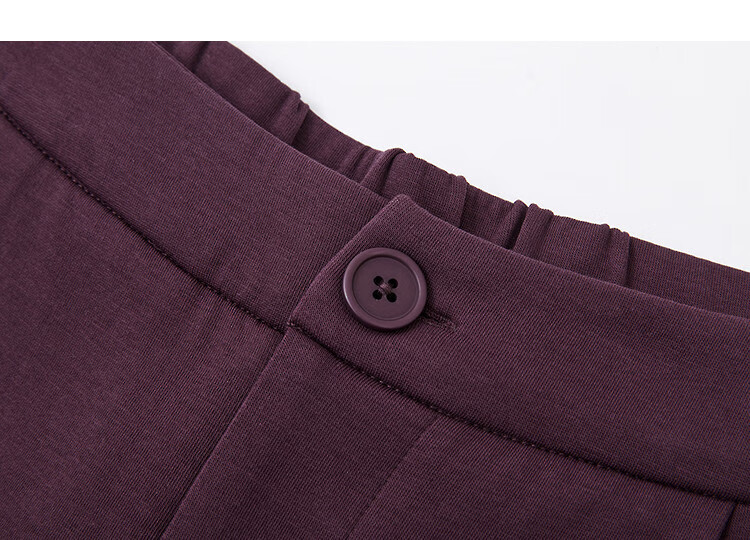 Demana Fluffy Air Layer Autumn Design High Waist Pocket Decor Pleated Sweatpants Women's Wide Leg Pants 3