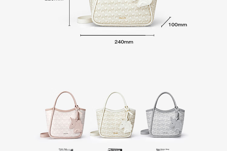 NUCELLE Wave Pattern Basket Water Bucket Bag 2026 Women's Handheld Commuter Luxury Shoulder Crossbody Bag Birthday Gift for Girls 13