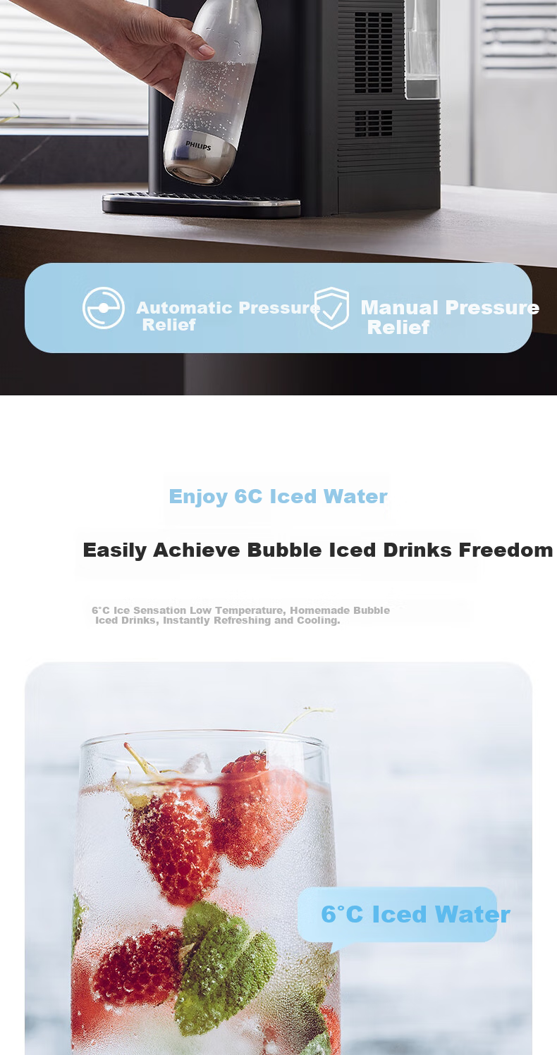 PHILIPS Instant Hot Water Dispenser, Cooling And Heating All-In Sparkling Water Machine, Tea Bar Machine, Hot And Cold Drinking Water Dispenser, Desktop Tabletop No-Installation Water Dispenser, McKinsey ADD4849/93 5