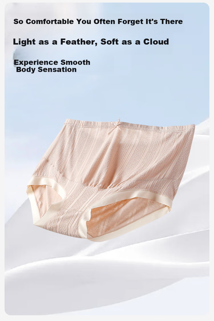 YEEHOO 10A Antibacterial Maternity High-Waist Belly Support Panties Mulberry Silk Extended Crotch Single Pair Mint Green 2XL 5