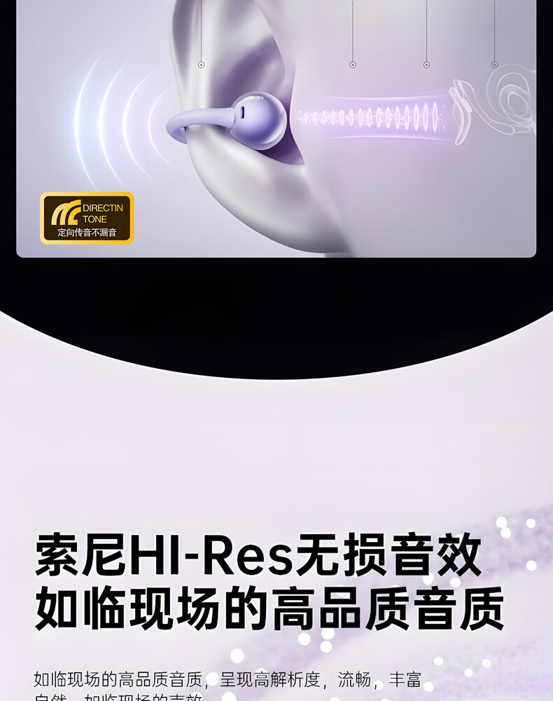 K-Touch Bluetooth Clip-On Wireless Open Bone Conduction Earphones Non-Intrusive No Sound Leakage Comfortable Long Battery Life for Running Cycling Gaming Compatible with Apple Huawei Xiaomi 1