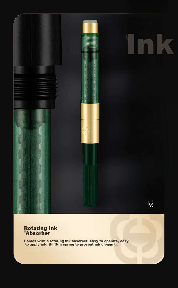 HERO Fountain Pen And Signature Pen, H708 Series 10K Gold Pen, Mid-Autumn Festival, National Day, Birthday Gift, High-End Business Stationery Gift, Classic Gift Box 9
