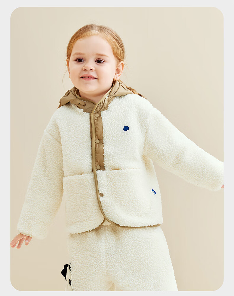 Babycare Children's Autumn Winter Thickened Jacket Girls Boys Casual Warm Baby Coat Cloud Gray 110 13