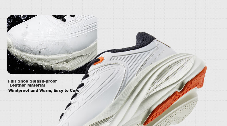 361° Men's Sports Shoes, Spring And Summer Rainy Day Commute Water-Resistant Thick-Soled Lightweight Jogging Shoes for Men, 672532228-2 4