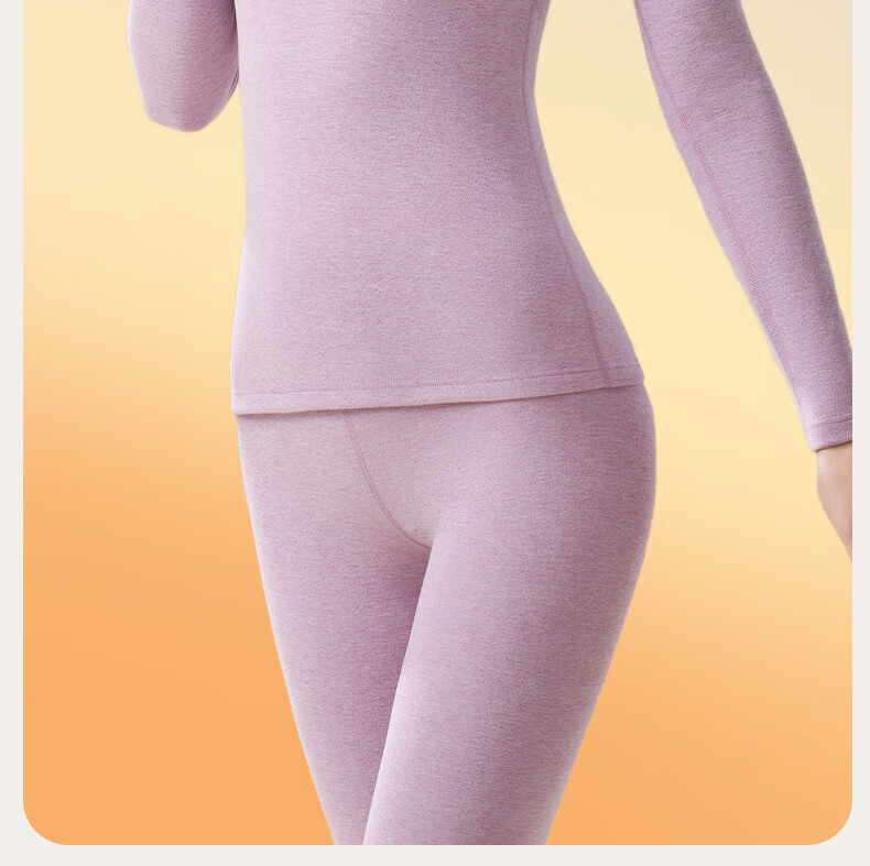 MiiOW Thermal Cashmere Silk Underwear Set Autumn Winter Thickened High Neck High Waist 2025 New Style 19