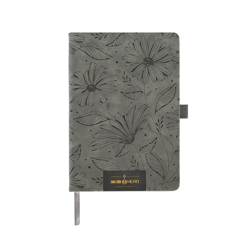 HERO A5 Business Notebook Thickened Hard Cover Soft Leather Simple High-End Gift Meeting Portable Office Stationery Lined Tearable Diary Journal Binder