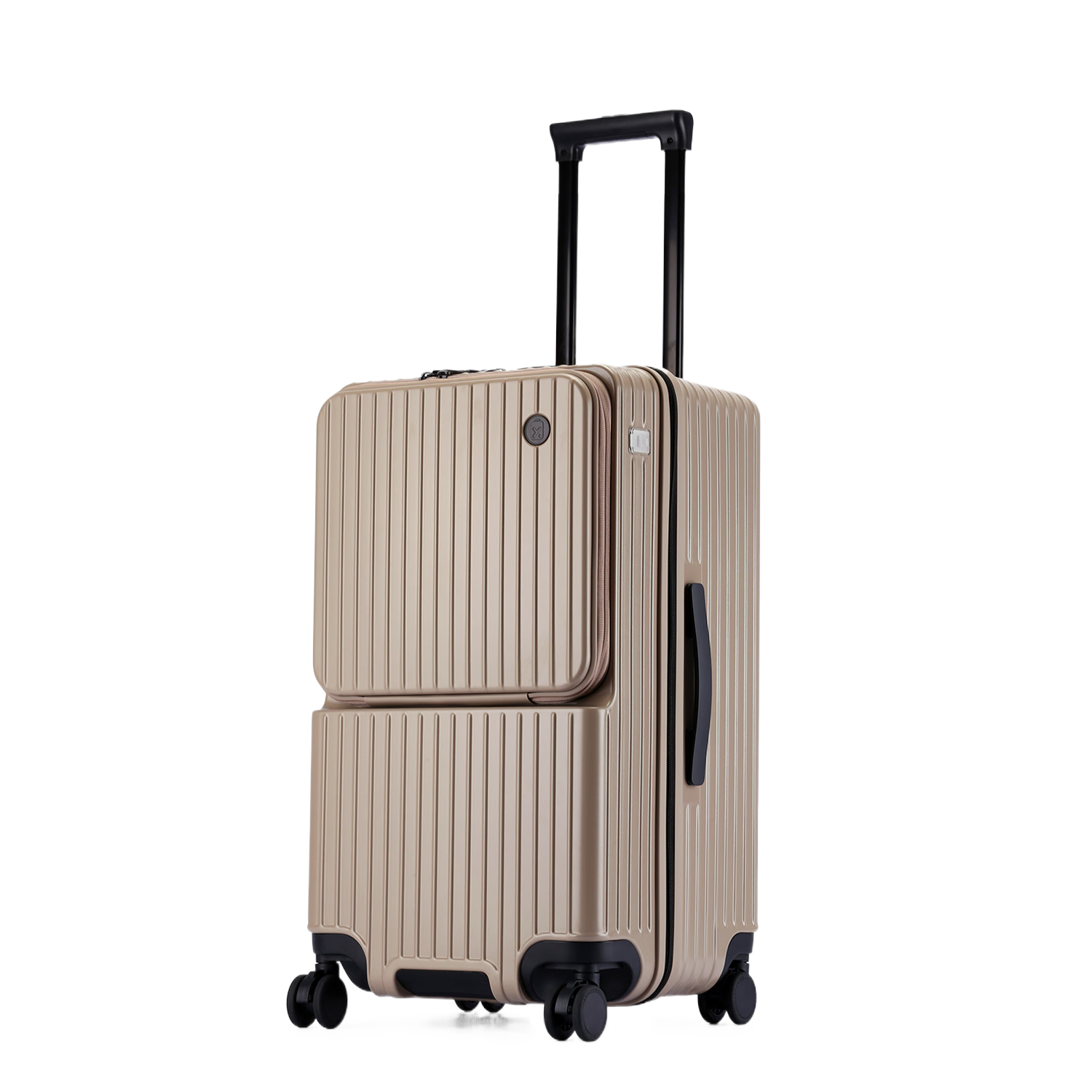 DELETE 2026 New Multifunctional Large-Capacity Trolley Password Suitcase, Khaki Color, 24 Inches