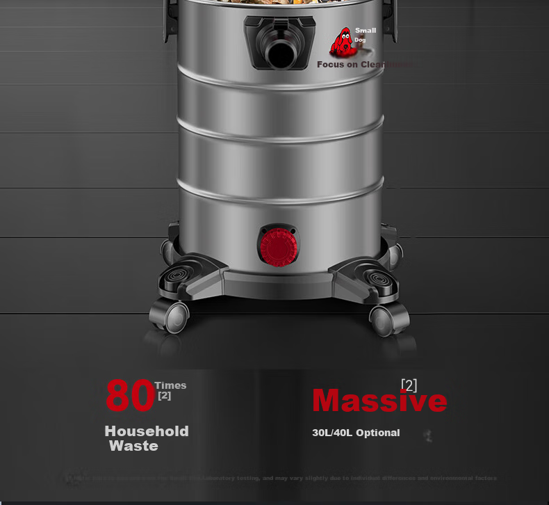 Xiaogou Industrial Vacuum Cleaner, 3000W Peak Power, High Suction, Dry And Wet Blowing, Three-In Vacuum Cleaner with Mopping Function, for Factory Workshop, Commercial Use, Car Cleaning, Land Reclamation, T010S 22