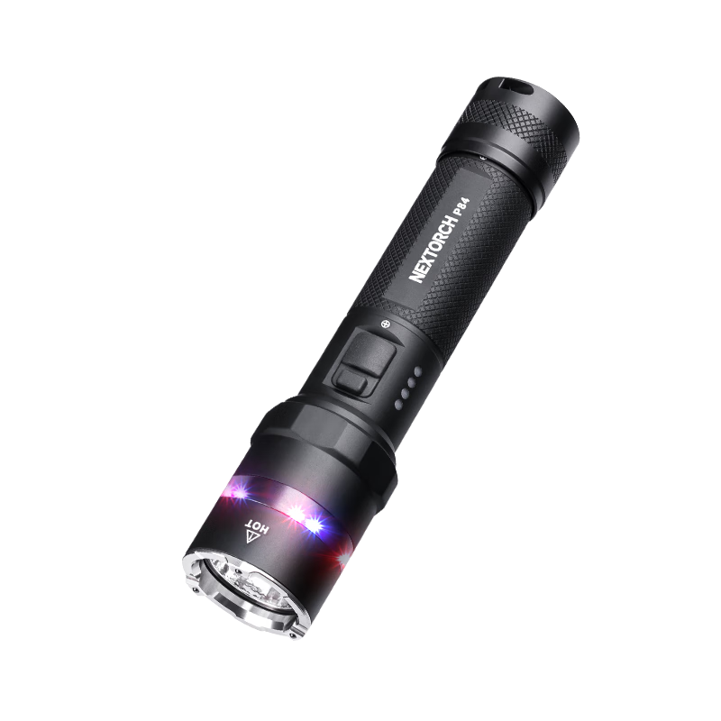 NEXTORCH P84 Red Blue Flash Multi-Source Duty Tactical Flashlight Vehicle Emergency Self-Defense High Brightness Flashlight with Window Breaker