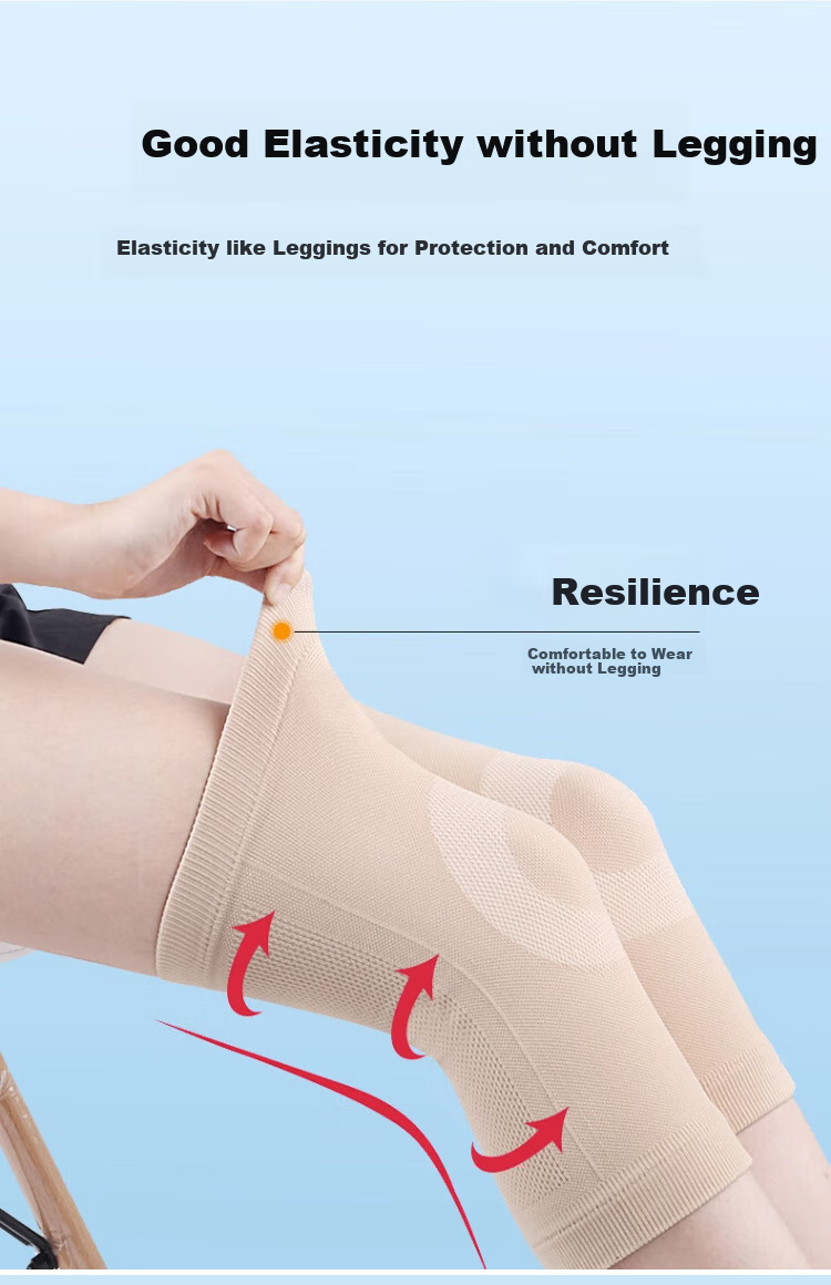 LAC Thin Knee Brace for All Seasons, Sports Knee Support for Men And Women, Athletic Knee Protector, Knee Protection Device with Compression And Anti-Slip Desig 3