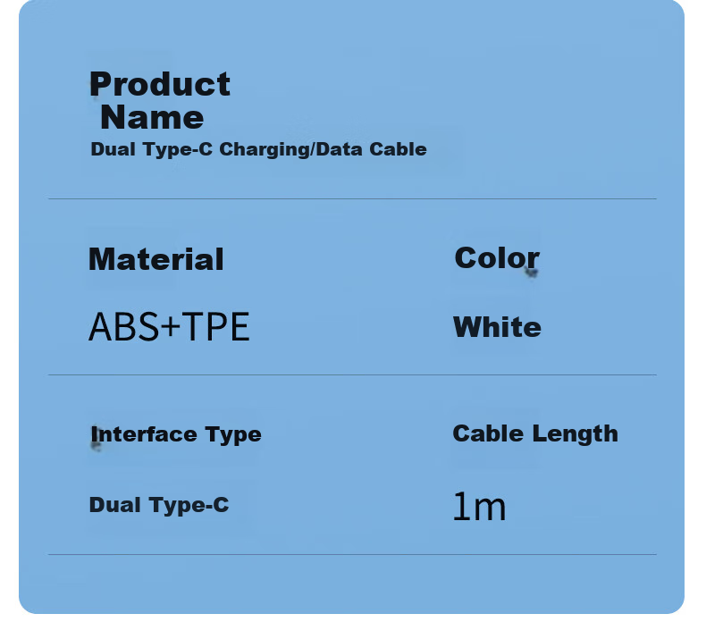 Masentek Dual Type-C Interface Phone Charging Data Cable Compatible with Apple 15/16/17/18 Pro, Android, Huawei, Universal USB-C PD Fast Charging Max Xiaomi Micro 17