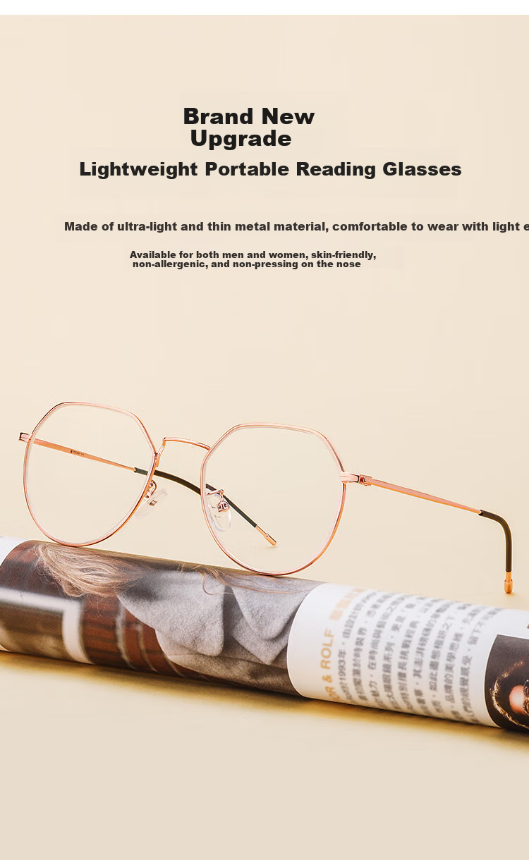 Mr. PuTian Reading Glasses for Men And Women, Anti-Blue Light, High Definition, Authentic, Fashionable, Youthful-Looking Presbyopic Glasses, 200 Degrees, for Ages 55-59 4
