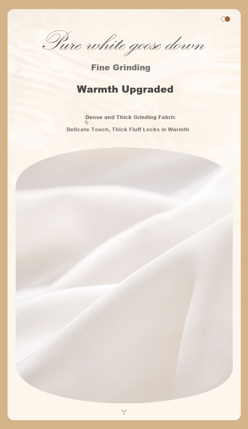 FUANNA Qingxin Fiber Quilt, Two-In Parent-Child Quilt, Thickened Winter Comforter, 8.8 Jin (4.4 Kg), 230*229cm, White 3