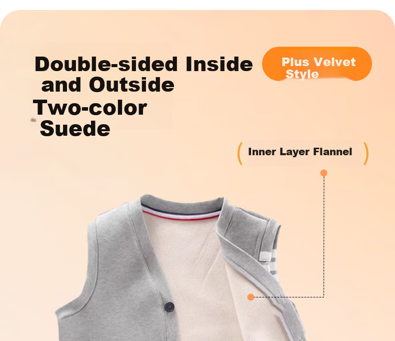 NUBIWU Children's Vest, Boys' Waistcoat, Big Kids' Outer Wear Vest, Boys' Spring Style Sleeveless Jacket Clothing 4