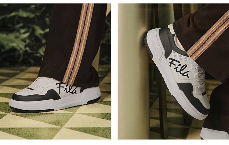 FILA Official [Yi Yangqianxi Edition] Men's Retro Square Casual Sneakers 25