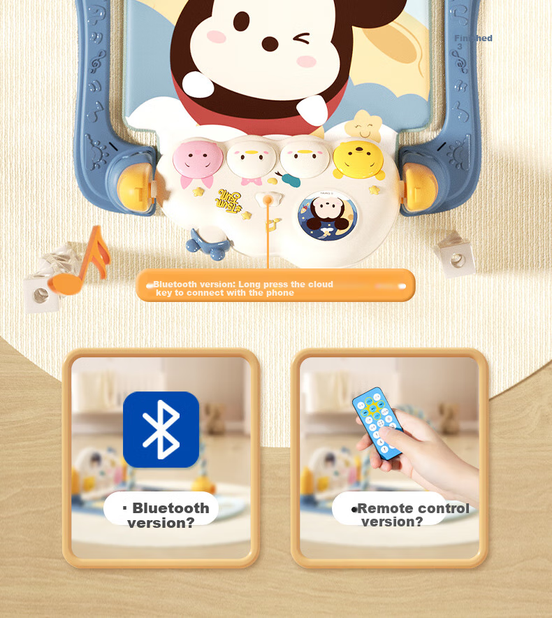 Dishini Baby Toy Gym Gift Box, for 0-1 Year Old Newborns And Infants, Foot Piano, Baby Full Moon Gift, H29 4