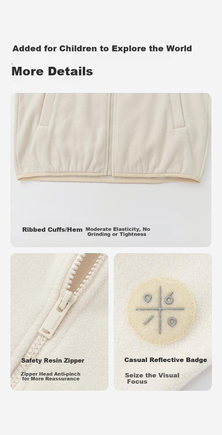 BALABALA Children's Clothing, Kids' Outerwear for Boys And Girls, Long-Sleeve Baby Top, Autumn Fleece, Anti-Static, 208325105206 9