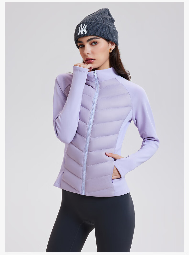 Cosleaf Lightweight Women's Down Jacket New National Standard 95% Goose Down Outdoor Warm Running Sports Slim Fit Yoga Top 15