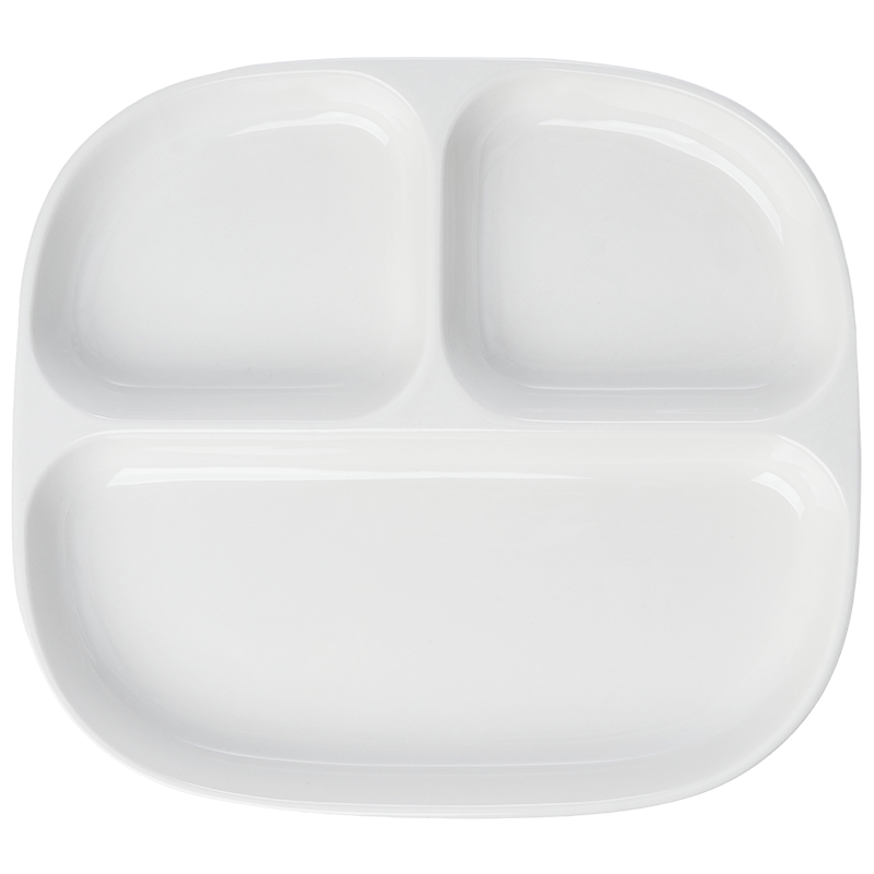 Youlaifu Ceramic Divided Plate 211, Low-Fat Plate, Breakfast Plate, Dumpling Plate, Fruit Plate, Dessert Tray, Portion Plate